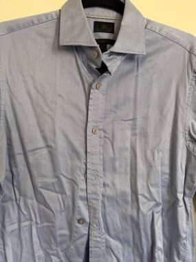 Banana Republic Light Blue Men's Dress Shirt - Button Collar